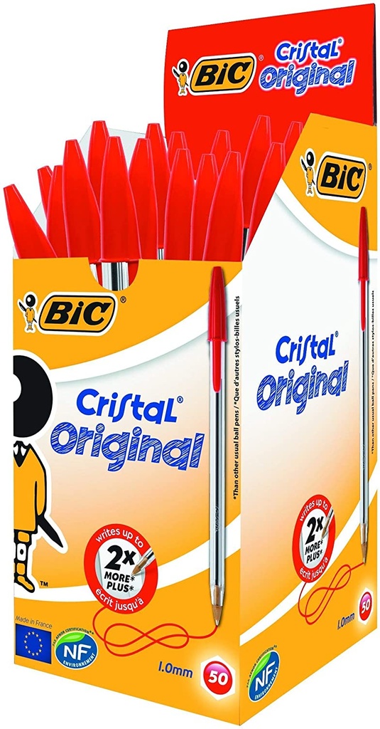 BIC cristal original Rojo