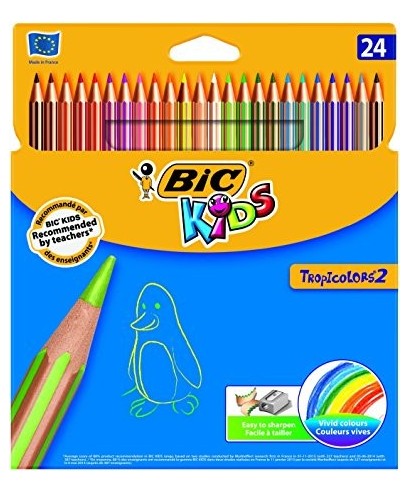 Lápiz BIC Kids Tropicolor 2 (Caja 24 uds)