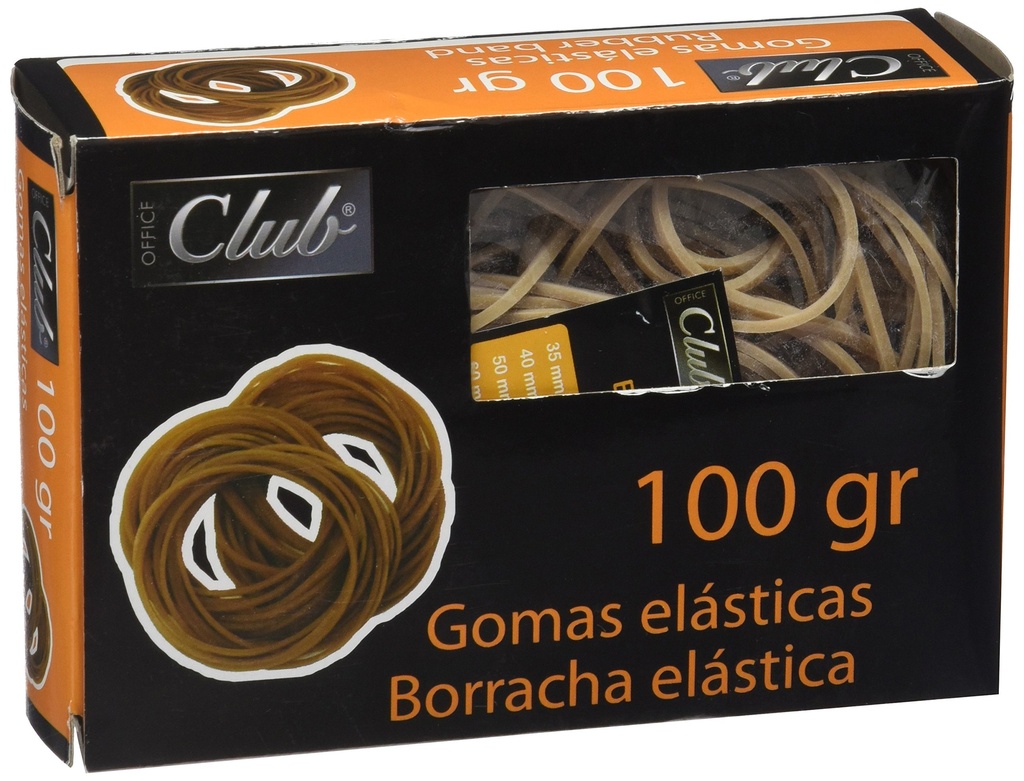 Gomas elásticas nº 12 (Caja 100 gr)