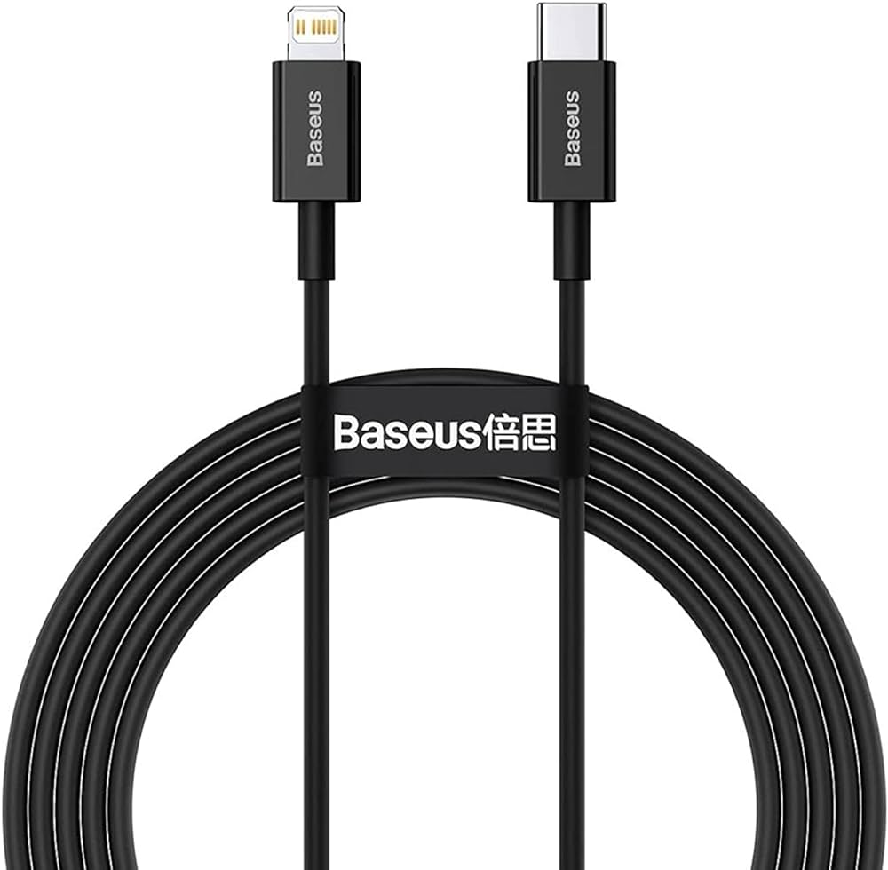 BASEUS Cable USB(A) - Lightning 1mt 2,4A (Negro) 