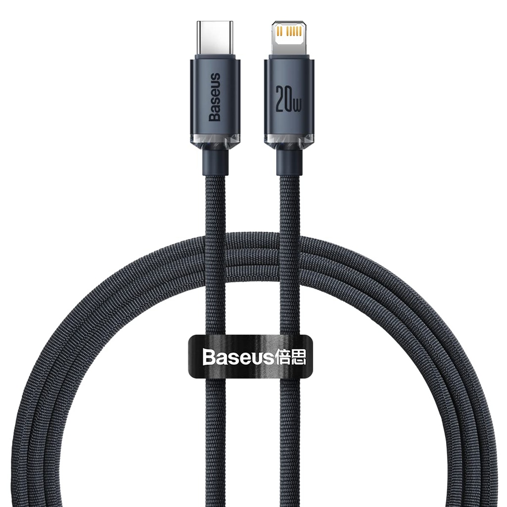 BASEUS Cable USB(C) - Lightning 1mt 2,4A (Negro)
