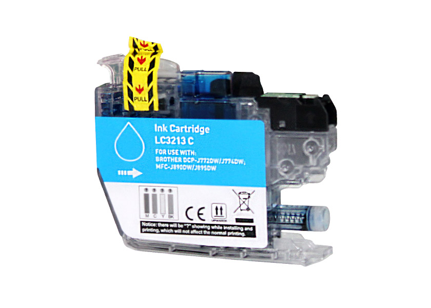 Brother cartucho compatible LC3213C LC3211C Cyan