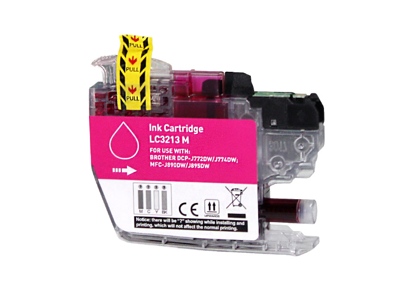 Brother cartucho compatible LC3213M LC3211M Magenta