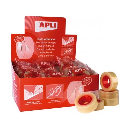 [PA-003-000001] APLI Cinta adhesiva 11103 19 x 33 (Pack 35 uds)