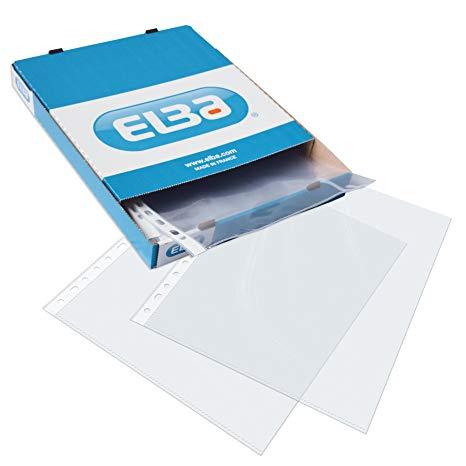 [PA-008-000001] ELBA Funda multitaladro 90 micras piel de naranja (Caja 100 uds / tamaño folio)