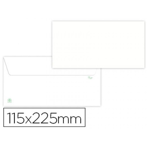 [PA-012-000001] Sobre blanco sin ventana 115x225 (caja 500) 