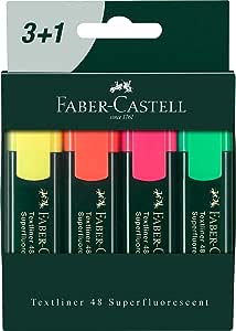 [PA-004-000012] Rotulador Fluorescente FABER B  (Caja 3+1uds) 