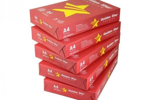 [PA-002-000002] Papel A4 80gr GOLDEN STAR (Caja 5x500 hojas)