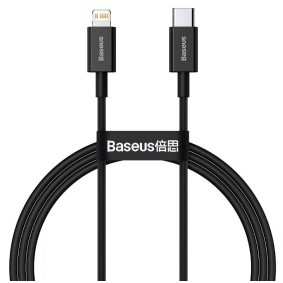 [IN-009-000006] BASEUS Cable USB(C) - Lightning 1,2mts 20w (Negro)