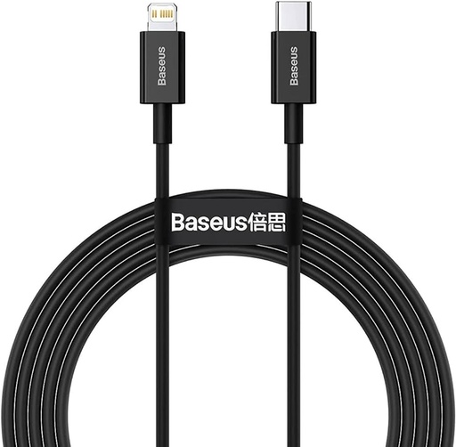 [IN-009-000007] BASEUS Cable USB(A) - Lightning 1mt 2,4A (Negro) 