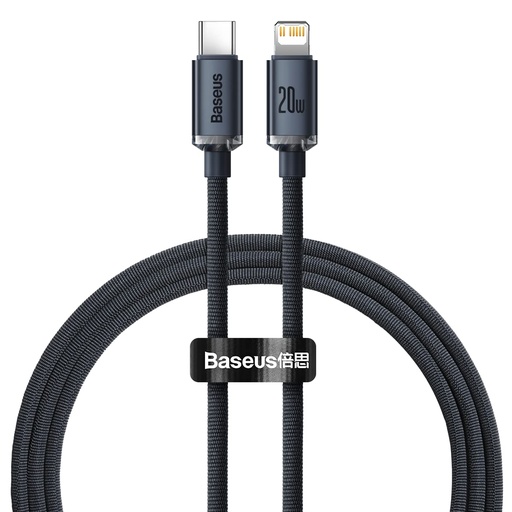 [IN-009-000009] BASEUS Cable USB(C) - Lightning 1mt 2,4A (Negro)
