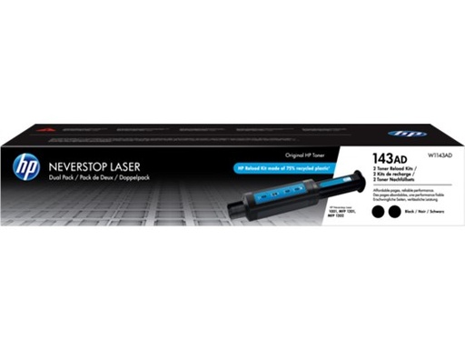 [TO-001-000002] Toner Original HP W1143AD Kit de recarga (Pack 2 uds)