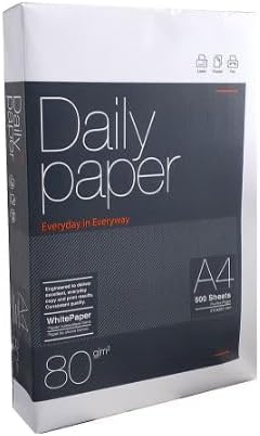 [PA-002-000004] Papel A4 80gr DAILY PAPER (Caja 5x500 hojas)