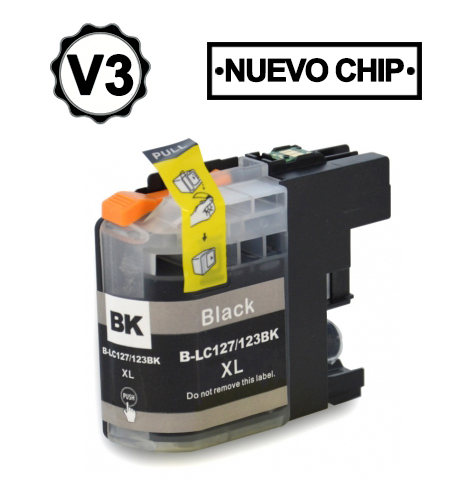 [IC-002-000013] Brother cartucho compatible LC123BK LC121BK Negro