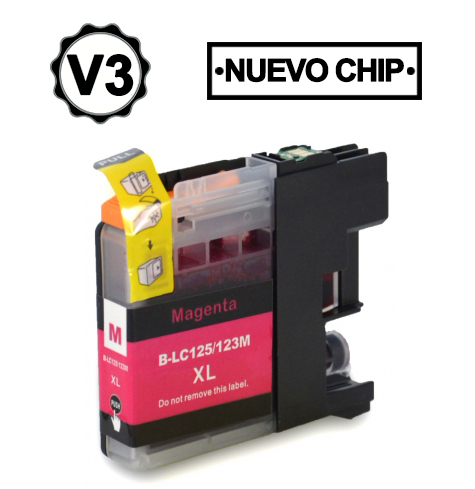 [IC-002-000015] Brother cartucho compatible LC123M LC121M Magenta